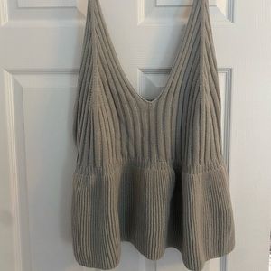 Never worn, Shein knit peplum top